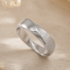 18k Mens Wedding Ring, Mobius Wedding Band 18k Mens Wedding Ring, Mobius Wedding Band