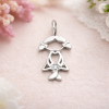 Rose Gold Girl Baby pendant, Rose Gold Necklace