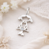 Rose Gold Girl Baby pendant, Rose Gold Necklace