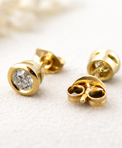Diamond Stud Earrings, Simple Diamonds Earrings - Image 6