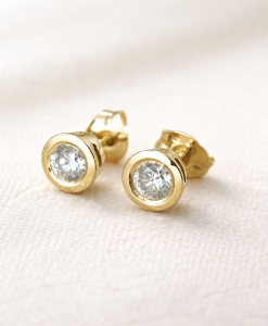 Diamond Stud Earrings, Simple Diamonds Earrings - Image 7