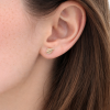 Gold Leaf Stud Earrings, Gift For Her