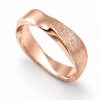 18k Mobius Men’s Wedding band – 5mm Mobius Ring In 18k Minimalist White Gold Wedding Ring