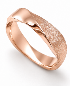 Mobius Wedding Band For Him, 5mm Mobius Ring In 14k Gold - Image 2
