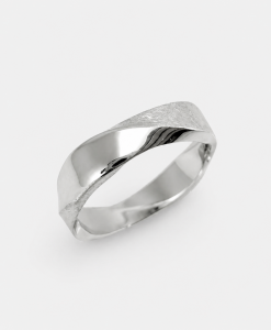 Mobius Wedding Band For Him, 5mm Mobius Ring In 14k Gold - Image 9