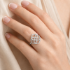 Diamond Infinity Ring, Diamond Knot Engagement Ring