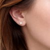 Gold Stud Pearl Earrings, Gold Pearl Earrings