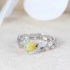 Natural Opal Leaf Ring, Opal Engagement Ring