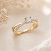 Diamond Engagement Ring, Diamond Infinity Knot Engagement Ring Diamond Engagement Ring, Diamond Infinity Knot Engagement Ring