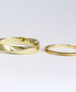 Wedding Band Set, Mobius Rings Set - Image 8