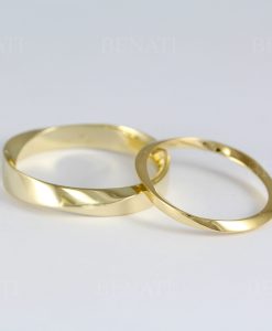 Wedding Band Set, Mobius Rings Set - Image 9