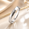 Rose Gold Mens Wedding Band, Unisex Mobius Wedding Ring
