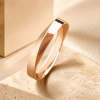 Rose Gold Mens Wedding Band, Unisex Mobius Wedding Ring