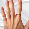 Rose Gold Mens Wedding Band, Unisex Mobius Wedding Ring