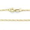 14k solid yellow gold 'Singapore' twisted chain - hallmarked, top quality