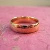 18k Rose Gold Court Wedding Band - For Him Or Her, Modern Gold Band