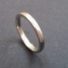 18k White Gold Stacking Wedding Band, Gold Classic Wedding Ring