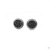 Black stones organic stud earrings - SALE - hot - fancy - holiday - for him - for her - unisex - gift under 60