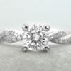 Diamond Engagement Infinity Ring - Infinity Diamond Engagement Ring - Infinity Knot Engagement Ring