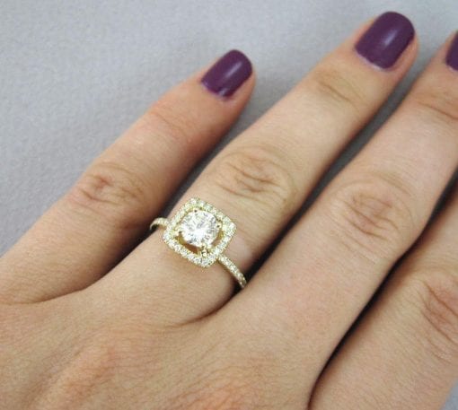 Diamond Engagement Ring, Halo Diamond Engagement Ring