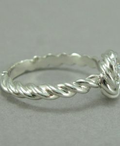 Diamond Engagement Ring, Rope Engagement ring