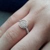 Diamond Engagement Ring With Gold Rope, Twisted Rope Engagement Ring