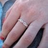 Diamond Infinity Knot Ring, Infinity Ring Diamond Wedding Ring