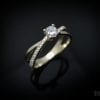 Diamond Infinity Love Engagement  Ring, Diamond Engagement Ring