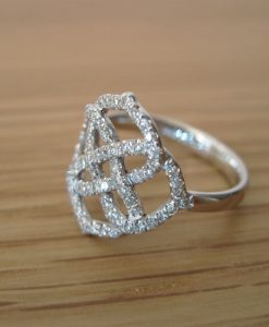 Diamond Infinity Ring, Diamond Engagement Ring