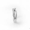 Diamond Infinity Ring - Solid 14k White Gold Ring With Diamonds - Gold infinity diamond ring - New designer