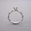 Diamond Knot Engagement Ring, Diamond Infinity Ring