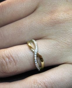 Diamond Knot Ring, Infinity Knot Ring