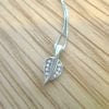 Diamond Leaf Pendant, Gold Leaf Necklace With Diamonds