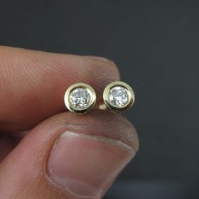 Diamond Stud Earrings, Simple Diamonds Earrings