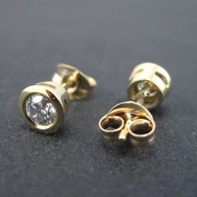 Diamond Stud Earrings, Simple Diamonds Earrings