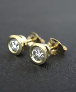 Diamond Stud Earrings, Simple Diamonds Earrings