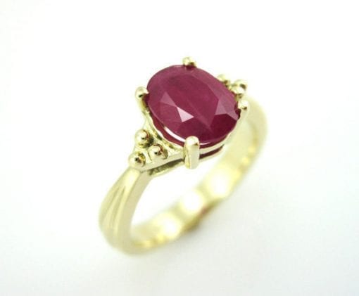 LAELIUS Antiques – Early Victorian Ruby Cabochon Ring