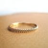 Gold braided rope ring, gold rope wedding band