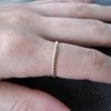 Gold braided rope ring, gold rope wedding band