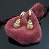 Gold Dangle Designer Earrings - 14k Gold Dangle Earrings - Contemporary Gold Earrings - Gold Earrings - Modern Filigree - Wedding Earrings