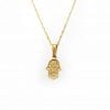 Gold hamsa pendant in 14k solid gold - all the protection & energy you need - gold hamsa - new designer gold hamsa