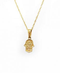 Gold hamsa pendant in 14k solid gold - all the protection & energy you need - gold hamsa - new designer gold hamsa