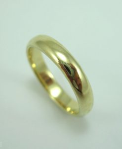 Gold Wedding Band, Simple Wedding Ring