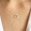 Heart dainty Necklace, Designer heart pendant
