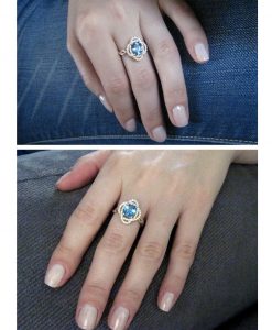 Infinity Engagement Ring, Infinity Knot Engagement Ring
