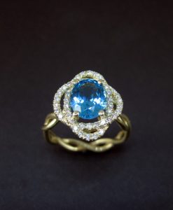 Infinity Engagement Ring, Infinity Knot Engagement Ring
