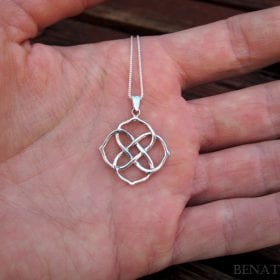 Infinity Knot Pendant, 14k Gold New Designer Infinity Pendant