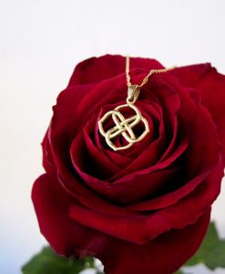 Infinity Knot Pendant - 14k Solid yellow gold, New designer gold pendant - Gold infinity pendant