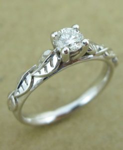 Leaf Engagement Ring, Leaves Engagement Ring