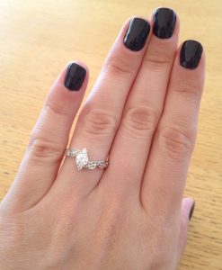 Leaf Engagement Ring, Leaves Engagement Ring
